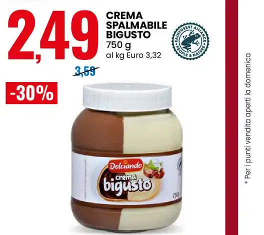 Crema spalmabile bigusto