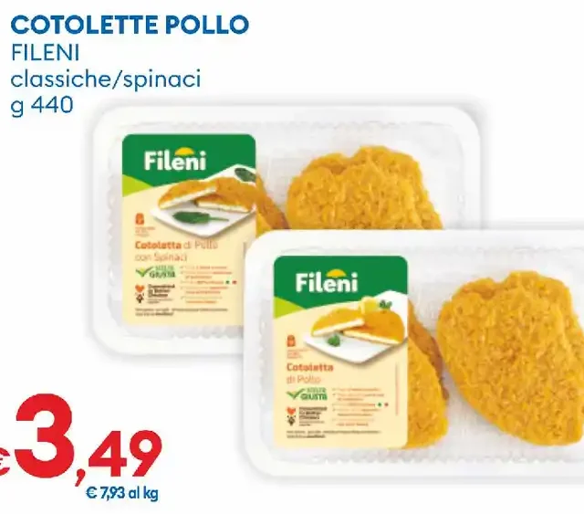 Cotolette pollo Fileni