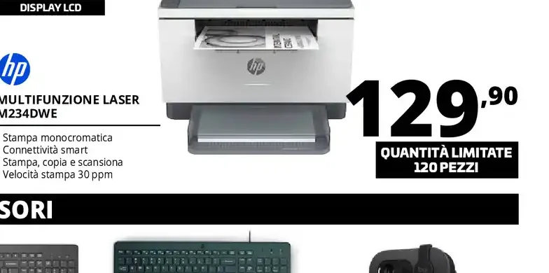 HP M234DWE multifunzione laser