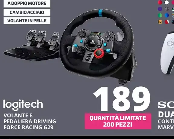 Logitech volante e pedaliera Driving Force Racing G29
