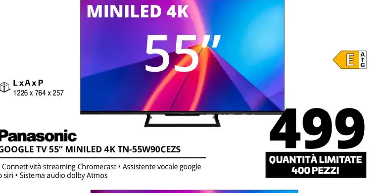 Panasonic Google TV 55" MiniLED 4K TN-55W90CEZS