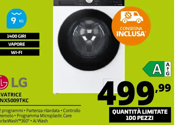 Lavatrice LG F4NX509TCK