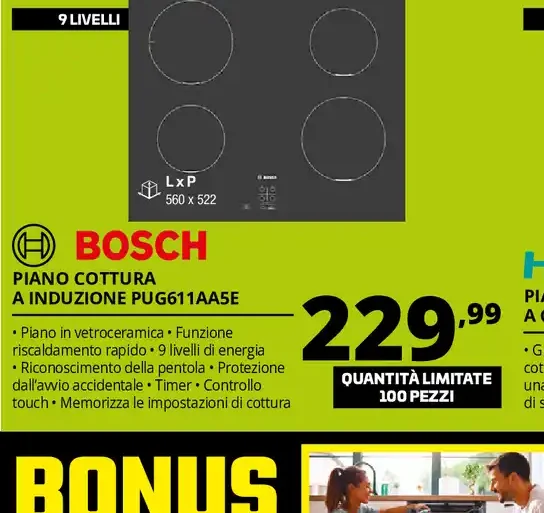 Piano cottura a induzione