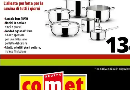 Set pentole 10 pezzi