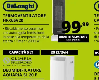 Termoventilatore HFX65V20