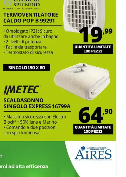 Scaldasonno singolo Express 16799A