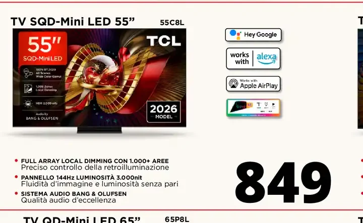 TV SQD-Mini LED 55 pollici 55C8L
