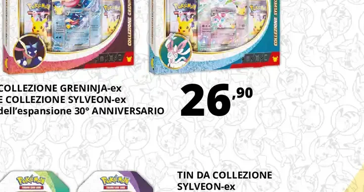 Collezione Greninja-ex e Sylveon-ex dell'espansione 30° Anniversario
