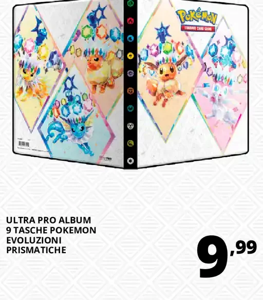 Ultra Pro Album 9 Tasche Pokémon Evoluzioni Prismatiche