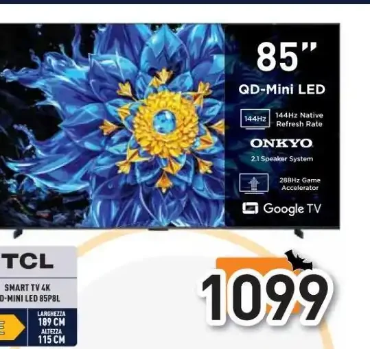 TCL Smart TV 4K QD-Mini LED 85P8L