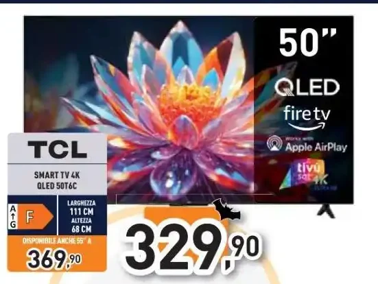 Smart TV 4K QLED 50T6C